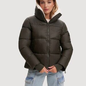 Noize Women's Olive Puffer Jacket